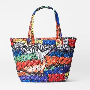 MZ Wallace Metro Tote Deluxe- Multi Graffiti-M